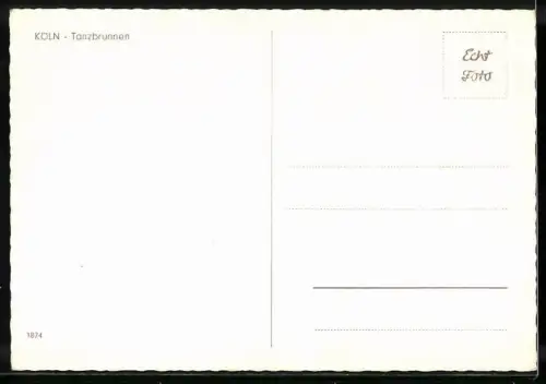 AK Köln, Tanzbrunnen mit Besuchern