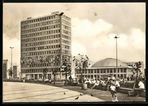 AK Berlin, Haus des Lehrers und Kongresshalle am Alexanderplatz