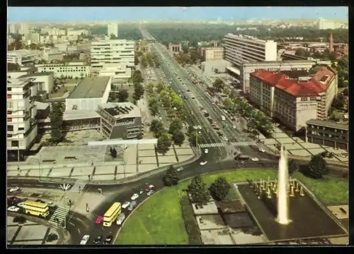 AK Berlin, Ernst Reuter Platz mit Technischer Universität aus erhöhter Perspektive