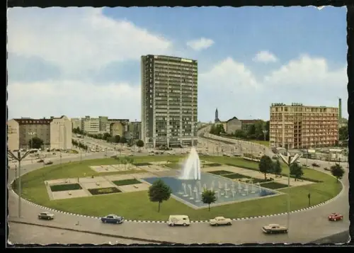 AK Berlin, Springbrunnen auf dem Ernst-Reuter-Platz
