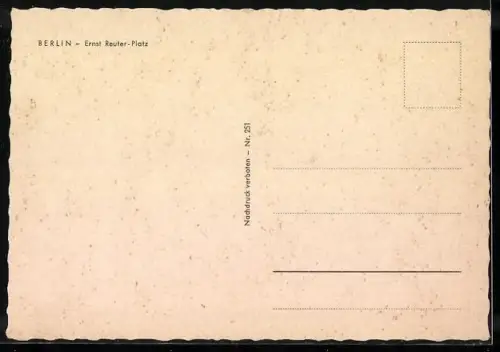 AK Berlin, Springbrunnen auf dem Ernst-Reuter-Platz