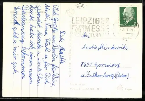 AK Berlin-Friedrichshain, Blick über die Karl Marx-Allee