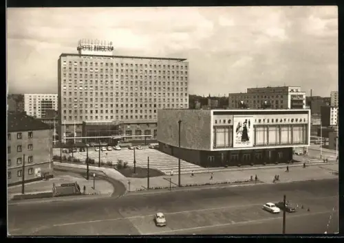 AK Berlin, Kino International und Hotel Berolina