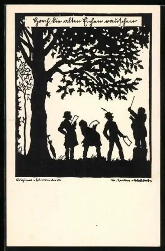 Künstler-AK Marta Sachse-Schubert: Horch, die alten Eichen wachsen