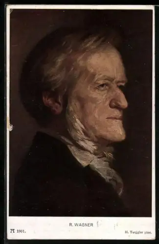 Künstler-AK Portrait von Richard Wagner