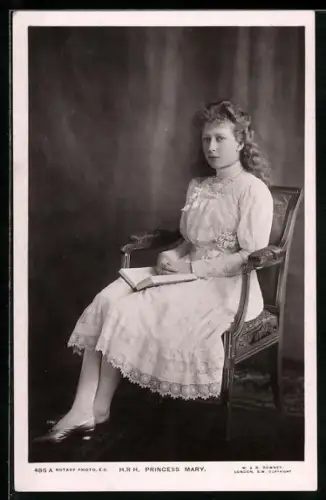 AK Portrait Princess Mary als junges Mädchen