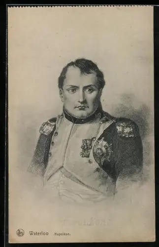 AK Waterloo, Napoleon Bonaparte im Waffenrock