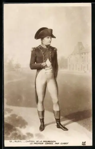 AK Rueil, Napoleon in Uniform mit Zweispitz und Epauletten