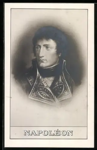 AK Portrait von Napoleon als junger Mann in edlem Gewand