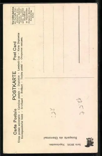 AK Napoleon Bonaparte als Oberconsul