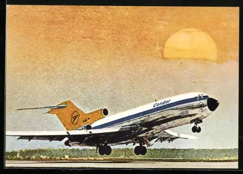 AK Flugzeug Europa-Jet Boeing 727-30 beim Start, Condor