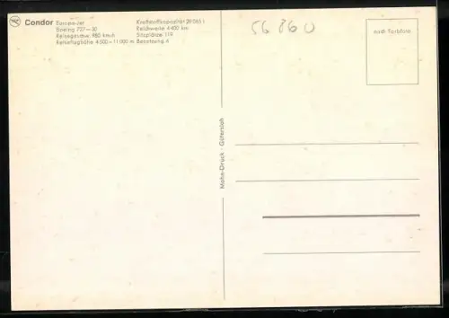 AK Flugzeug Europa-Jet Boeing 727-30 beim Start, Condor