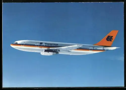 AK Flugzeug Hapag-Lloyd Airbus A-300 B4 im Flug