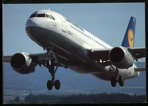 AK Lufthansa, Airbus A 320-200, Vorderansicht