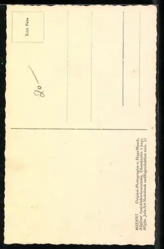 AK Mann bei der Geliebten am Dachfenster, der Nebenbuhler pinkelt in dessen Stiefel