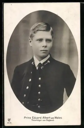 AK Porträt Prinz Eduard Albert von Wales, Thronfolger von England