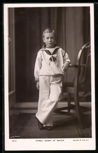 AK Prinz Henry von Wales als Knabe im Matrosenanzug