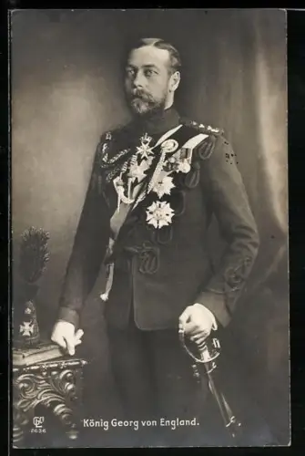 AK König Georg von England in Uniform