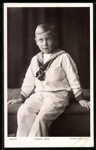 AK Prinz John von England im Matrosenanzug