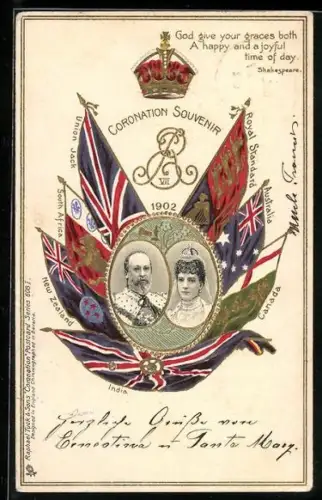 AK König Edward VII. und Königen von England