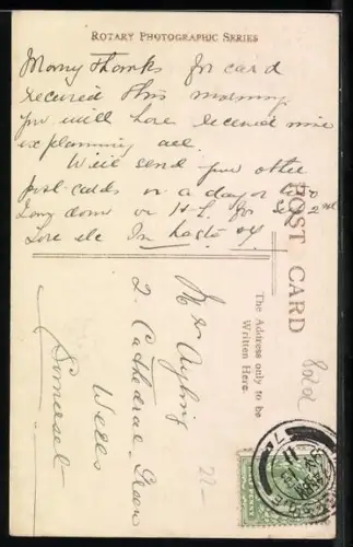 AK London, Coronation Procession 1911, New Zealand Arch in Whitehall