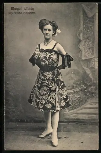 AK Margot Elferdy, jugendl. Soubrette