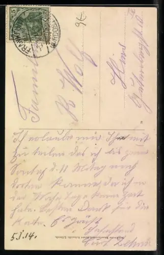 AK Pfeif-Virtuosin Papagena im Bühnenkleid