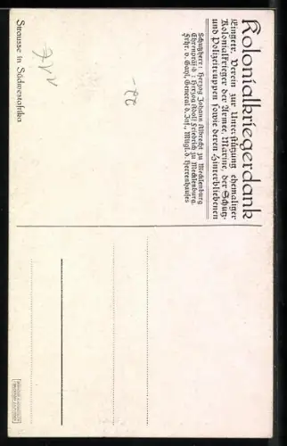 AK Vogel, Strausse in Südwestafrika