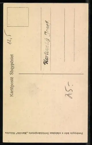 AK Kutjim nga Shkodra, Albanerin in Volkstracht