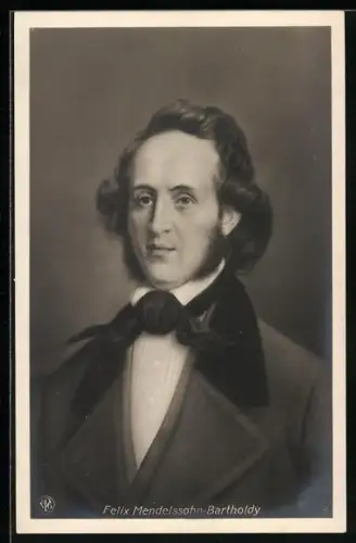 AK Felix Mendelssohn-Bartholdy, Brustportrait