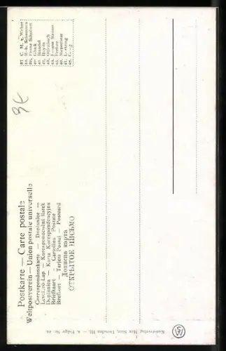 Künstler-AK Portrait Johann Strauss mit Schnauzbart u. Hut