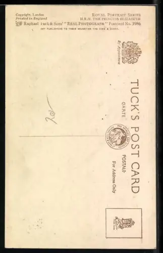 AK A Royal Smile, Prinzessin Elisabeth von England