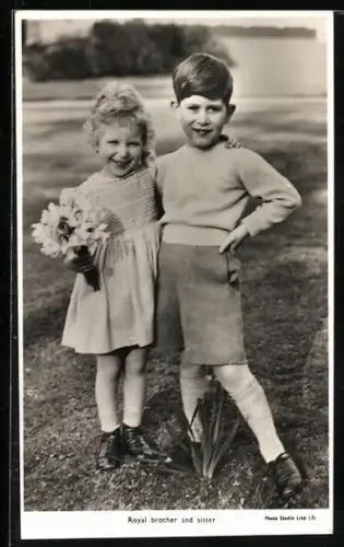 AK Royal brother and sister von England