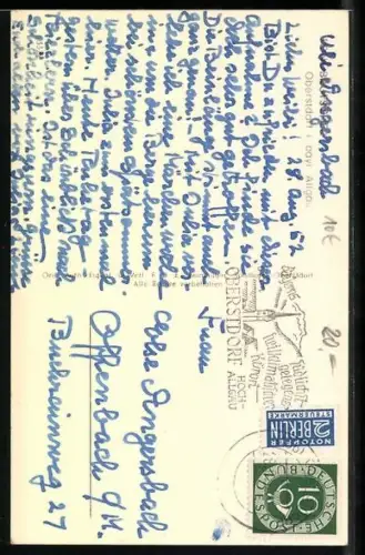 AK Skiläufer Toni Brutscher im schneebedeckten Oberstdorf