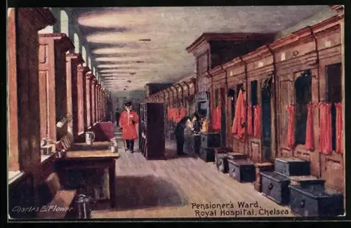Künstler-AK Chelsea, Pensioner's Ward, Royal Hospital