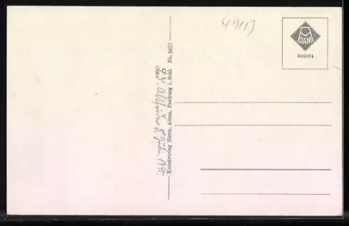 AK Bad Altheide, Spaziergänger in der Kurpromenade