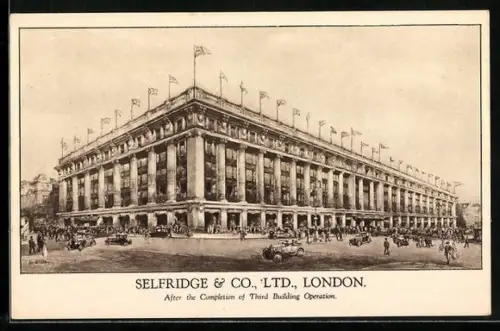 AK London, Selfridge & Co., After the Completion of Third Building Operation