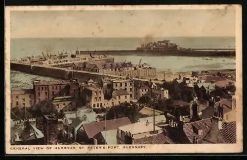 AK Guernsey, St. Peter`s Port, General view of harbour