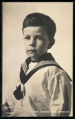 AK Prinz Sigvard von Schweden im Matrosen Outfit