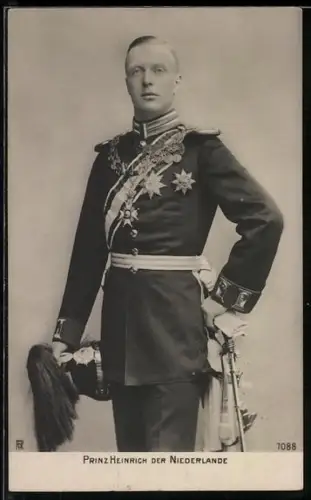 AK Prinz Heinrich von den Niederlanden in Uniform