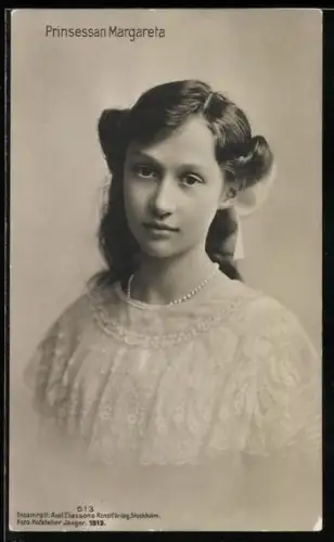 AK Portrait Prinsessan Margareta