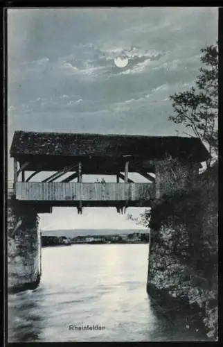 AK Rheinfelden, Partie an der Brücke