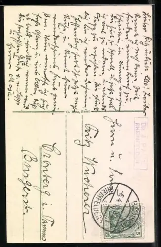 AK Rheinfelden, Partie an der Brücke