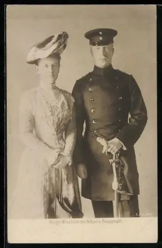 AK Königin Wilhelmine von Holland und Prinzgemahl