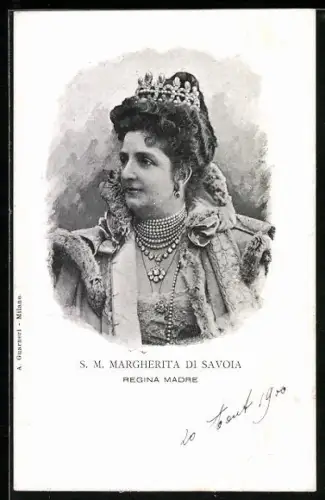 AK S. M. Margherita di Savoia, Regina Madre