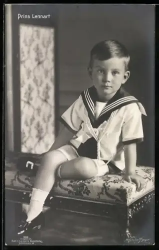 AK Prinz Lennart von Schweden in Matrosenuniform