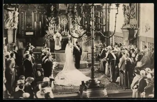 AK Kronprinsparets von Dänemark förmälning i Storkyrkan