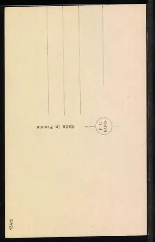 Foto-AK P. C. Paris: Liebespaar im Park