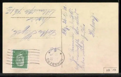 Foto-AK Amag Nr. 64003/5: Mädchen schreibt in ihrem Tagebuch