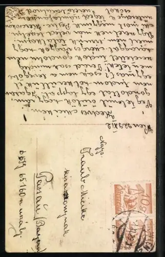 Foto-AK Amag Nr. 63100/4: Junger Mann in trauter Zweisamkeit mit junger Frau